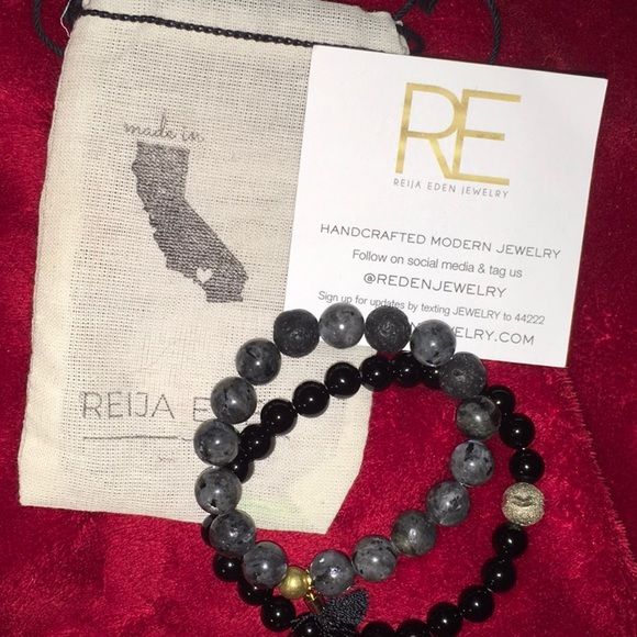 Reija Eden jewelry Jewelry - Blue gemstone (lapis & sodalite) bracelet set